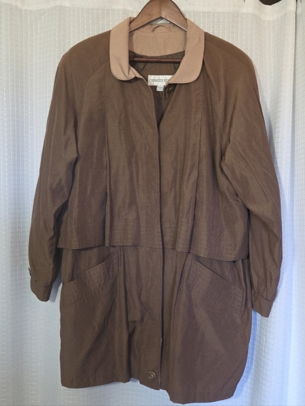 Womens Vintage Charles Klein Lined Coat Jacket Size M Classic 90s